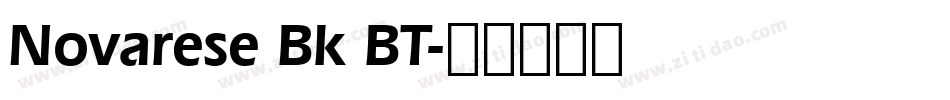 Novarese Bk BT字体转换
